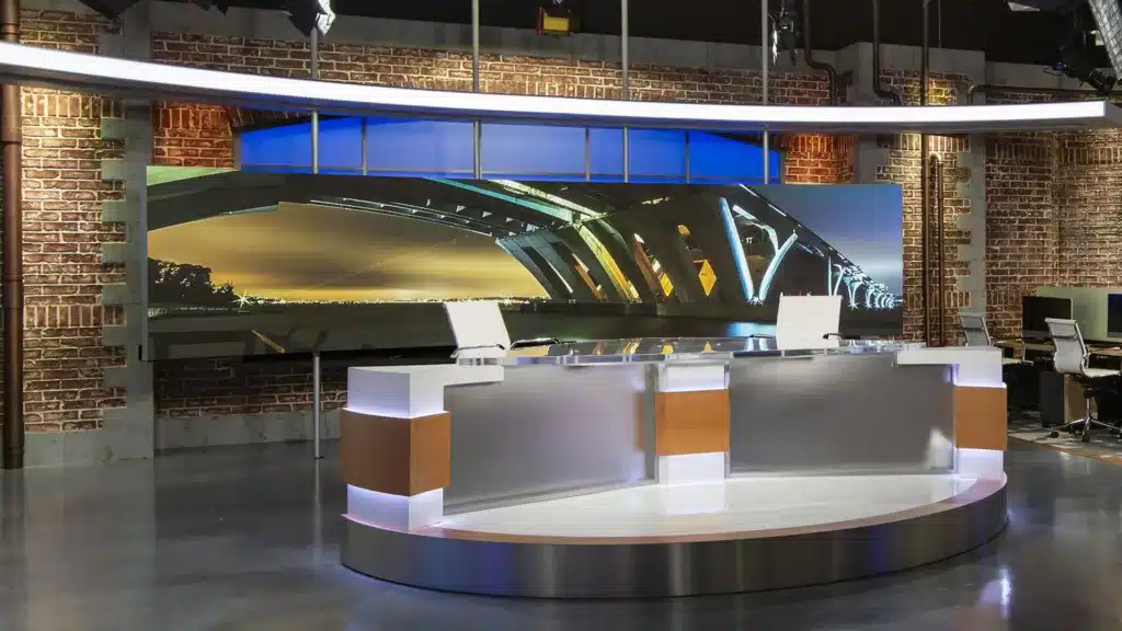 Neoti UHD LED wall at WUSA TV Broadcast Studio