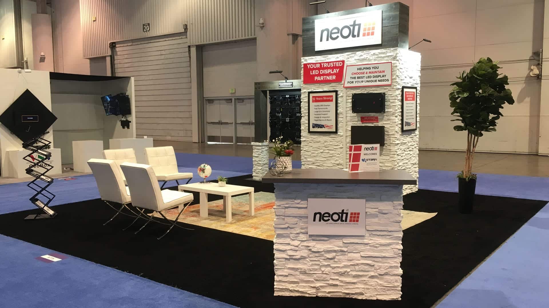 Neoti Infocomm 18 trade show booth
