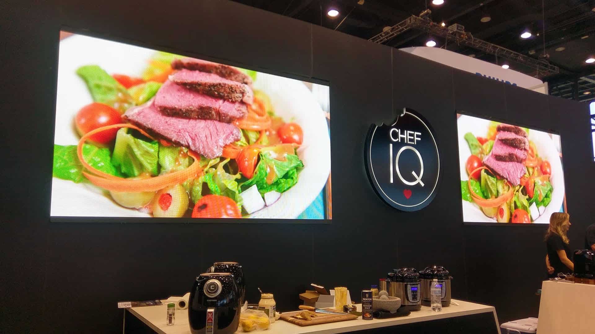 Neoti LED panels at trade show