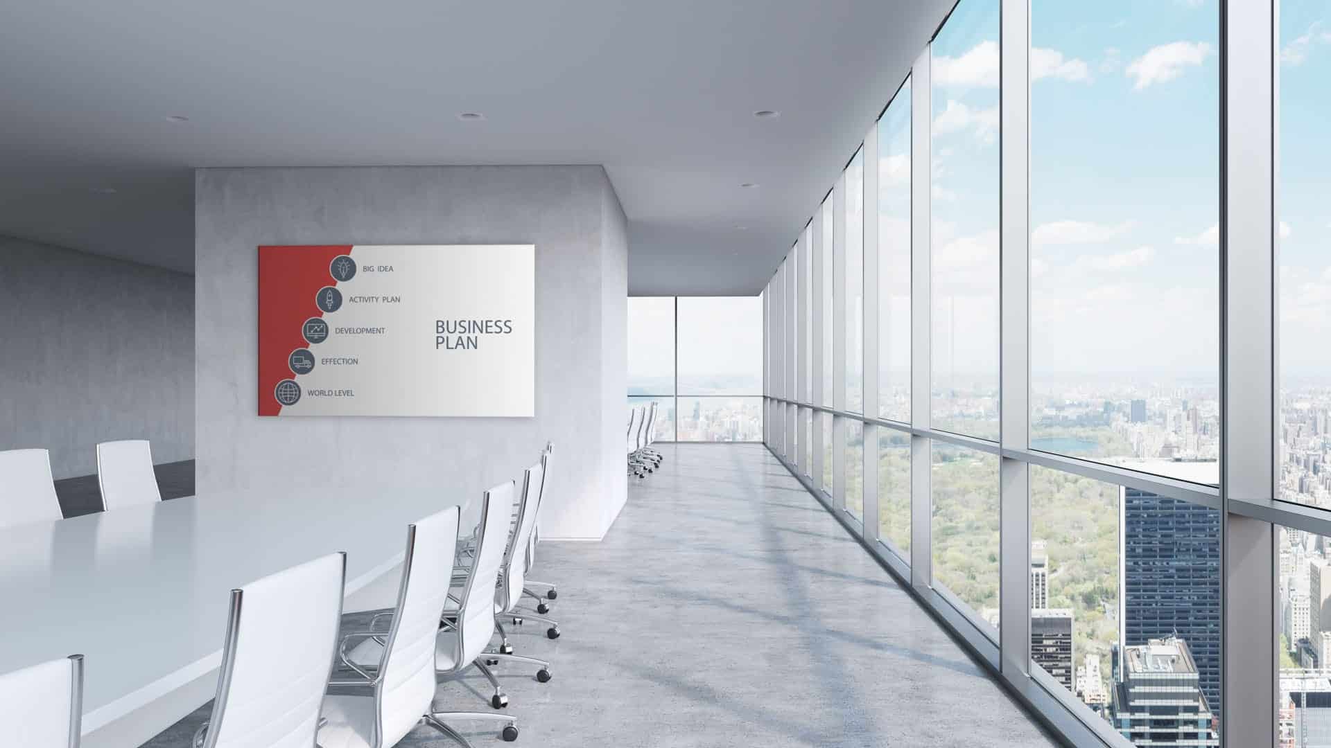 Neoti boardroom Neoti UHD LED wall in corporate boardroom