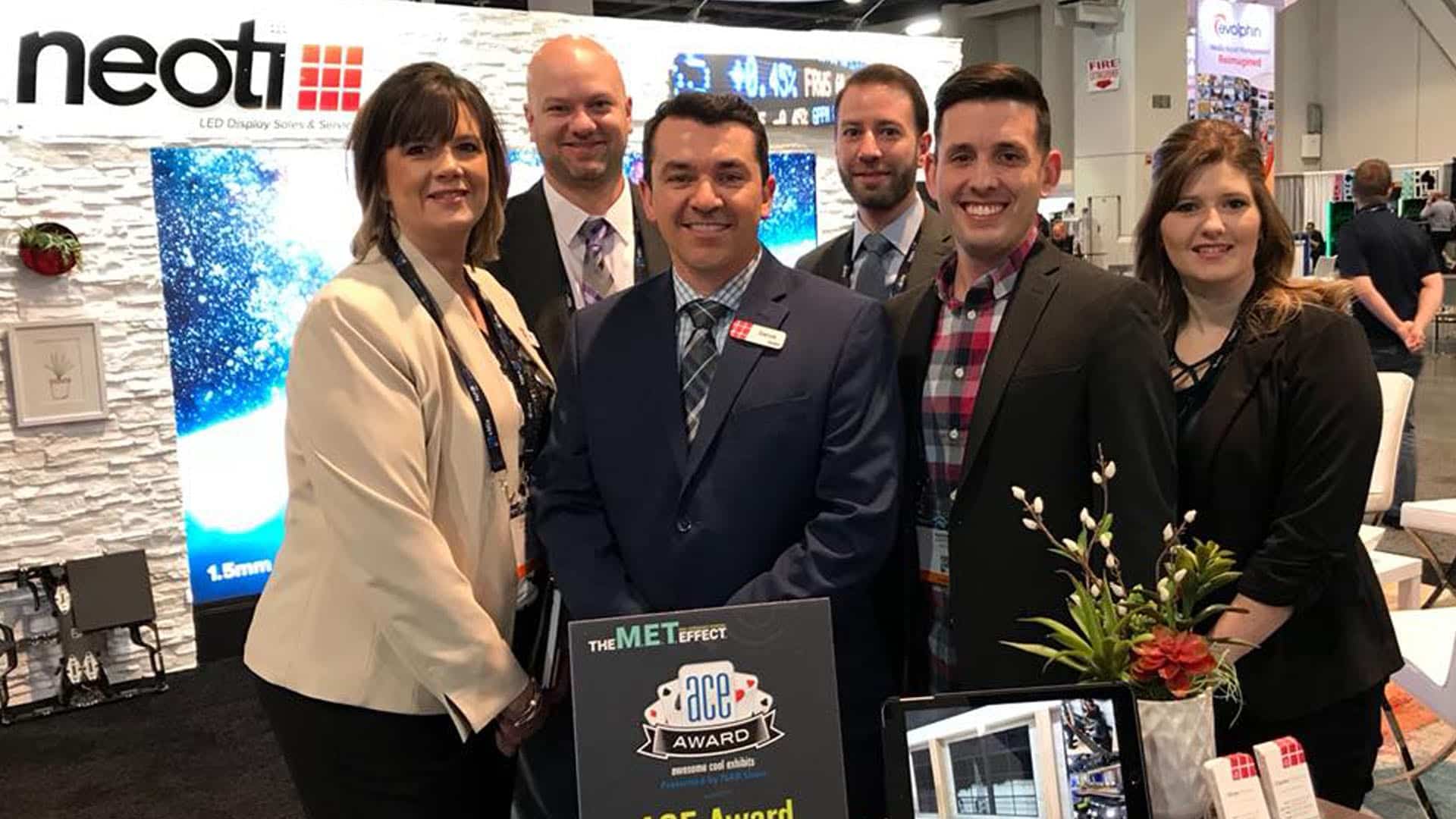 Neoti staff at NAB Las Vegas 2018 trade show