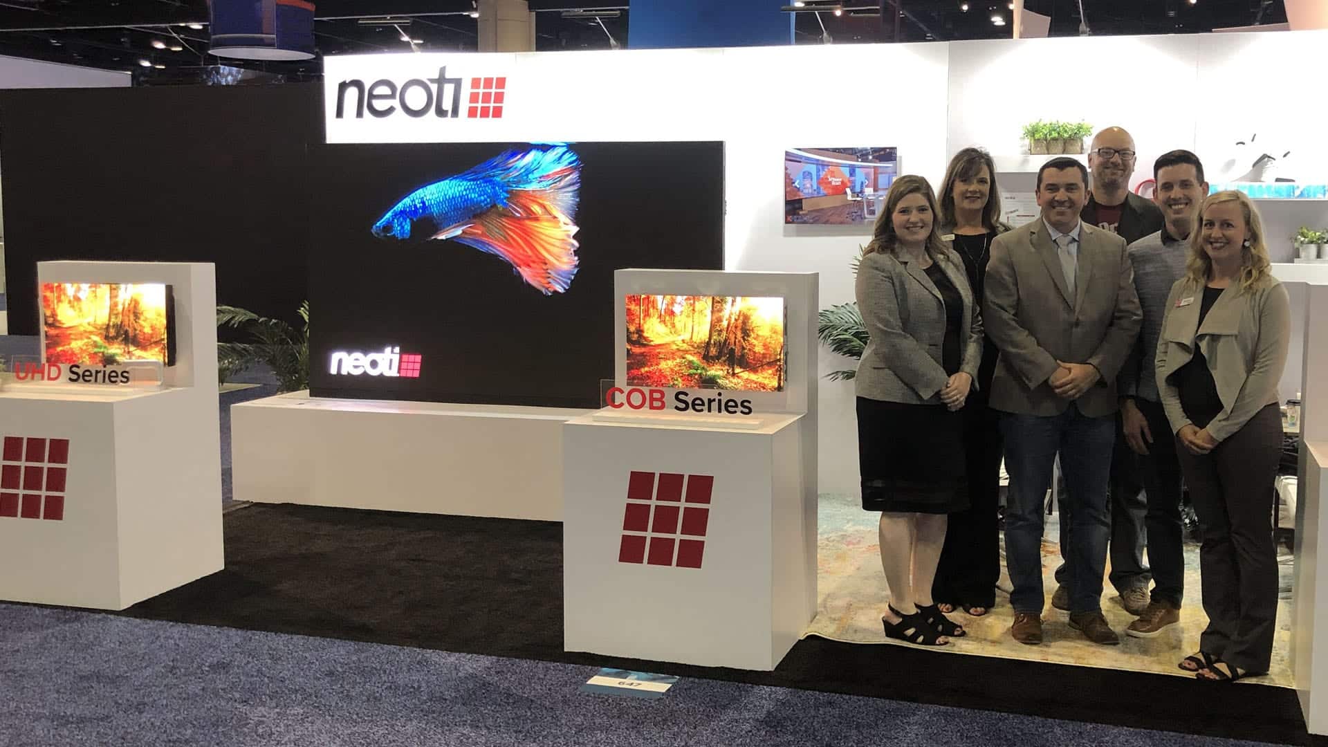 Neoti staff at Infocomm19 in Orlando Florida