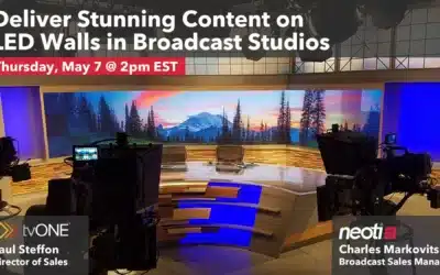 Webinar | How to Deliver Stunning Content on LED Video Walls in Broadcast Studios