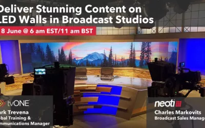 Webinar | Deliver Stunning Content on LED Video Walls in Broadcast Studios