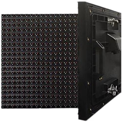 Front and rear angle view of the Eco Series outdoor LED video wall panel